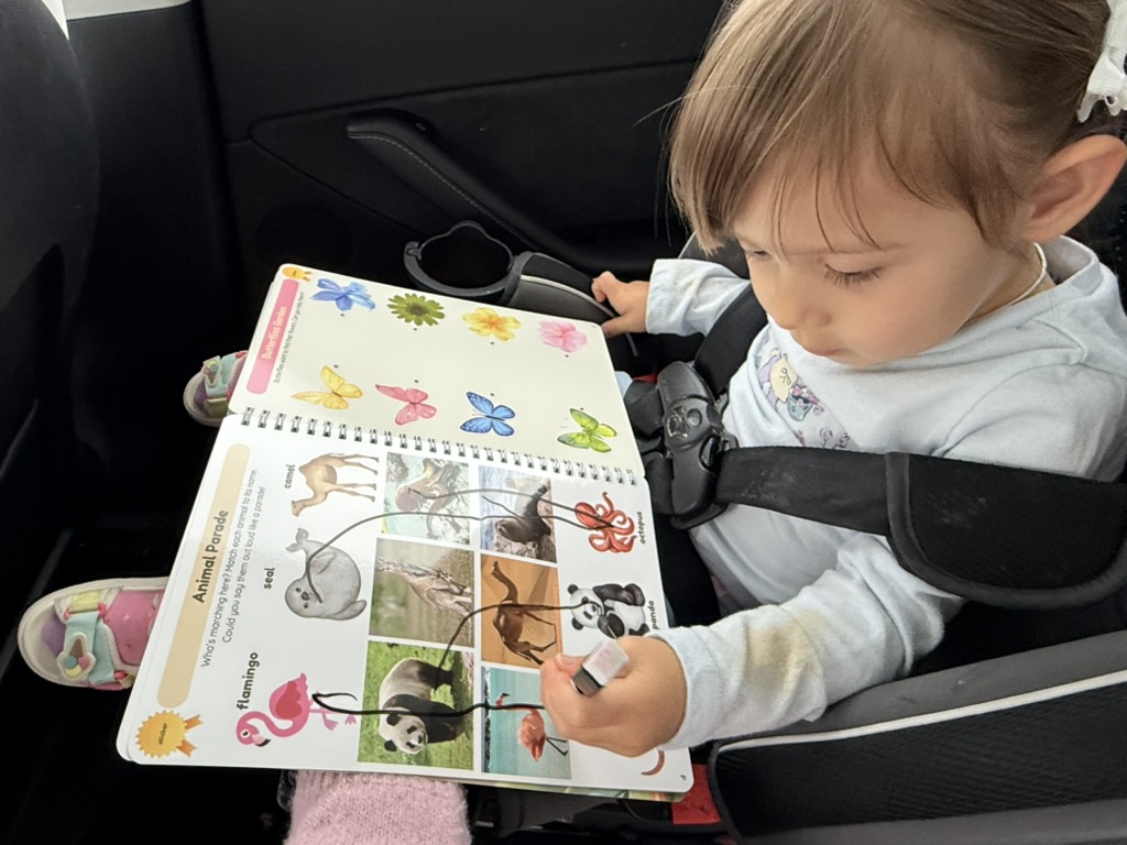 Baby focusing on activity