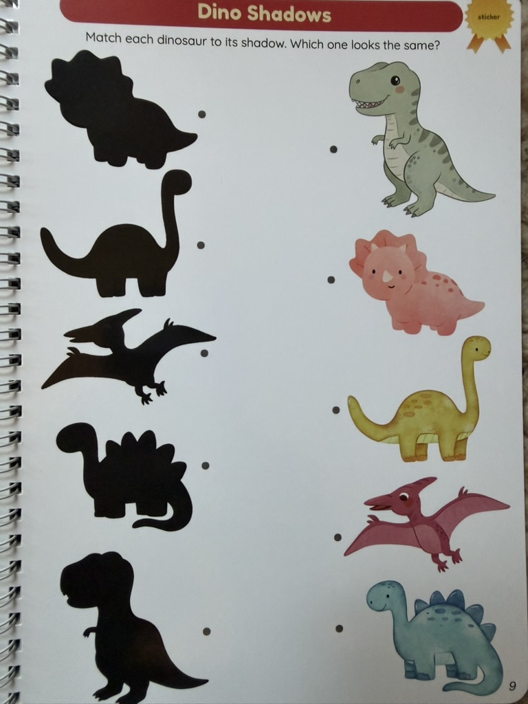 Dino Shadows — shadow matching